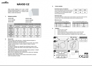 LED stropní a nástěnné kulaté svítidlo se senzorem pohybu DIANA II - 9W-12W-18W