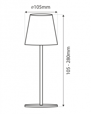 LED nabíjecí naastavitelná stolní lampa na USB - TR-098M