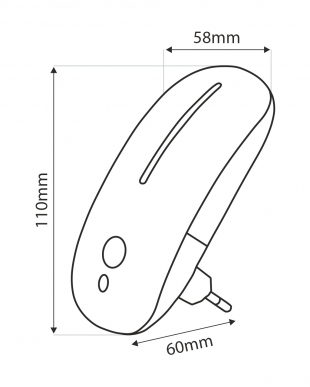 LED noční světlo s pohybovým senzorem - TR-022M