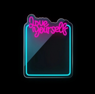 Neonové ZRCADLO LED LOVE YOURSELF